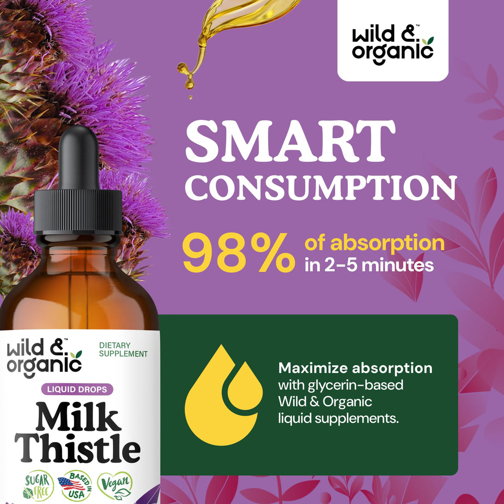 Etiqueta Wild & Organic con información nutricional clara y beneficios