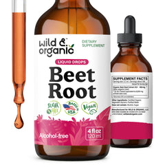 Wild & Organic frasco frontal mostrando etiqueta y tamaño práctico