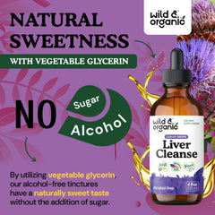 Wild & Organic raíces y hierbas crudas que ilustran ingredientes naturales