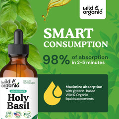 Wild & Organic gotero en uso fácil de dosificar para comodidad diaria