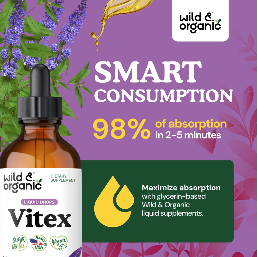 Wild & Organic gotas en cucharita para dosificación precisa y cómoda