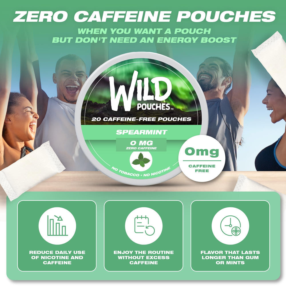 Wild Pouches en uso bajo el labio superior para uso discreto