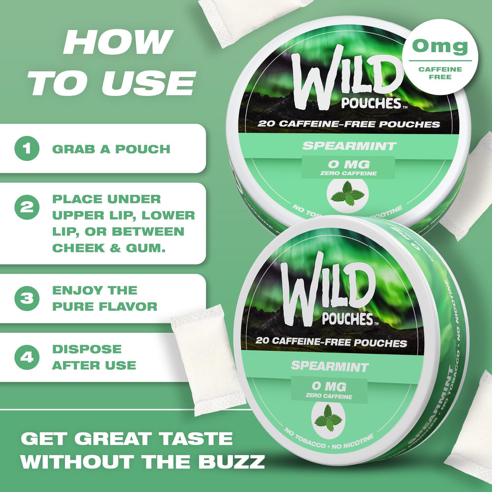 Wild Pouches etiqueta y lista de ingredientes mostrando calidad