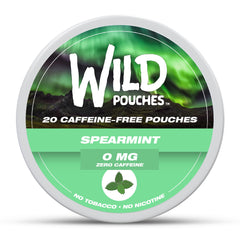 Wild Pouches vista frontal con diseño spearmint y fácil identificación