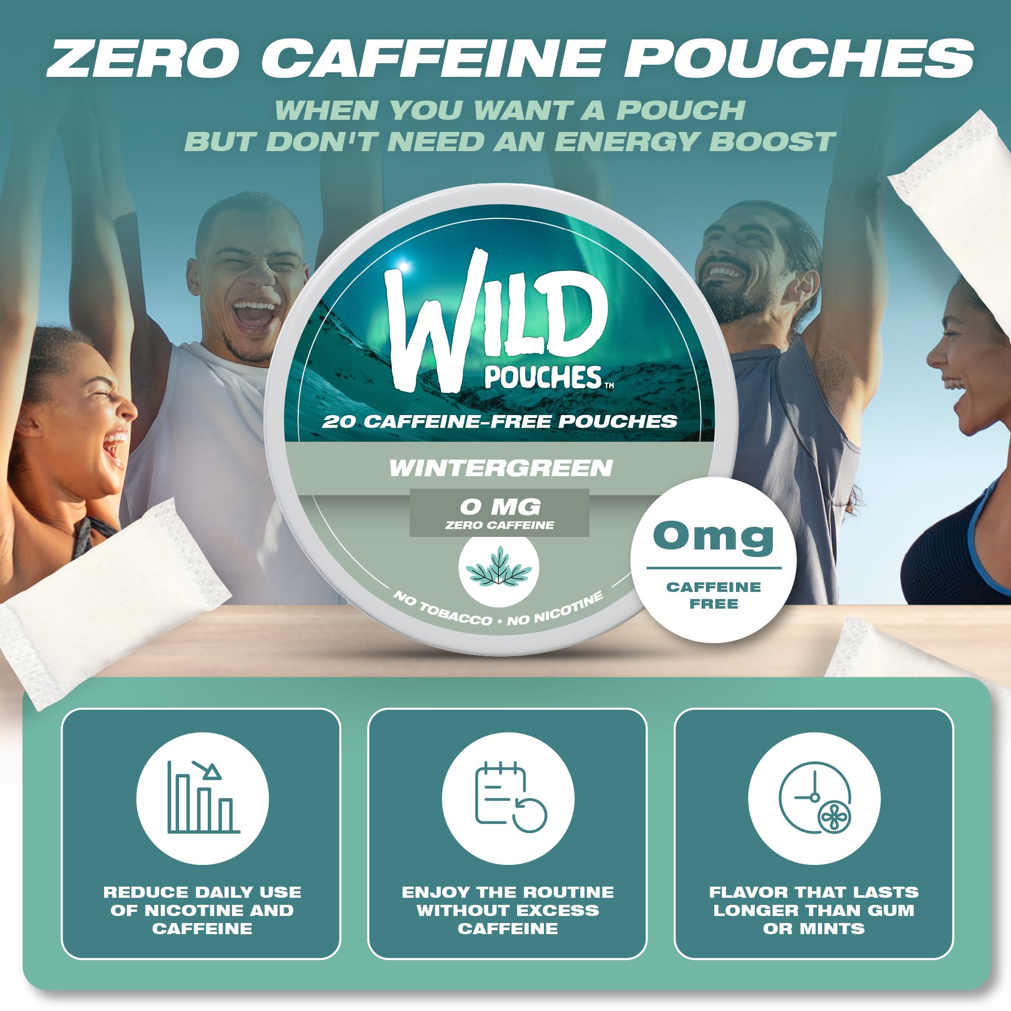 Wild Pouches una lata en mano demostrando portabilidad y discreción