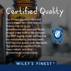 Wiley's Finest sello MSC que certifica fuente de Alaska Pollock sostenible