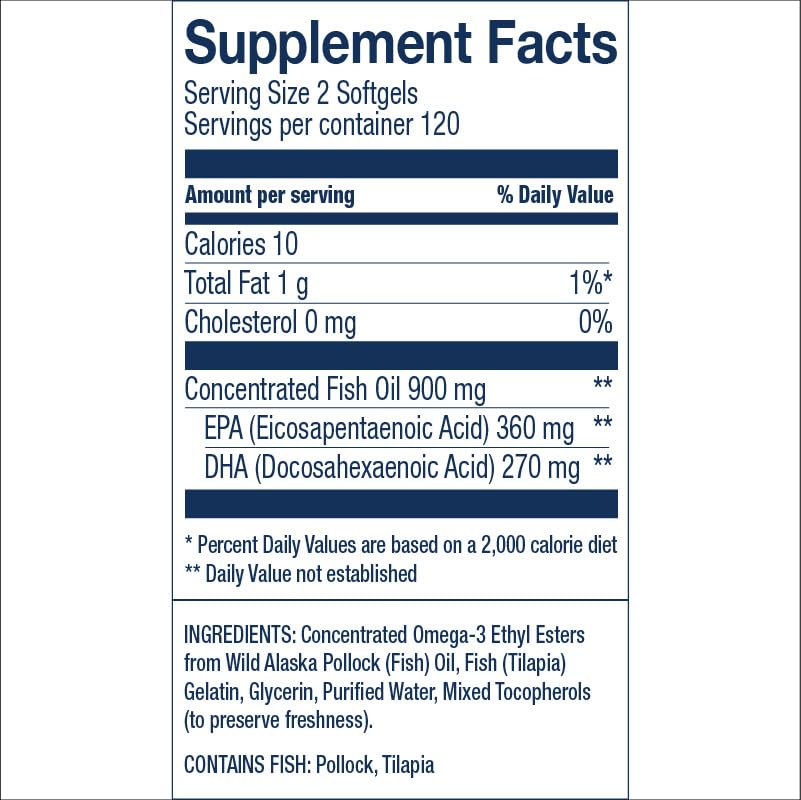 Wiley's Finest detalle de textura de mini softgels para fácil deglución