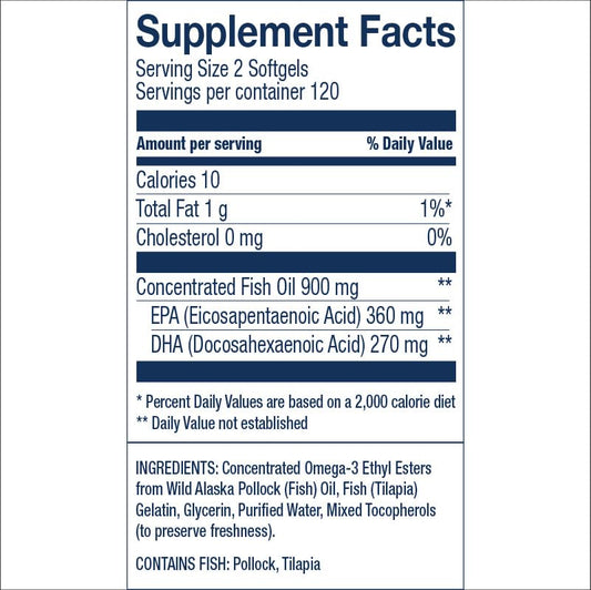 Wiley's Finest detalle de textura de mini softgels para fácil deglución