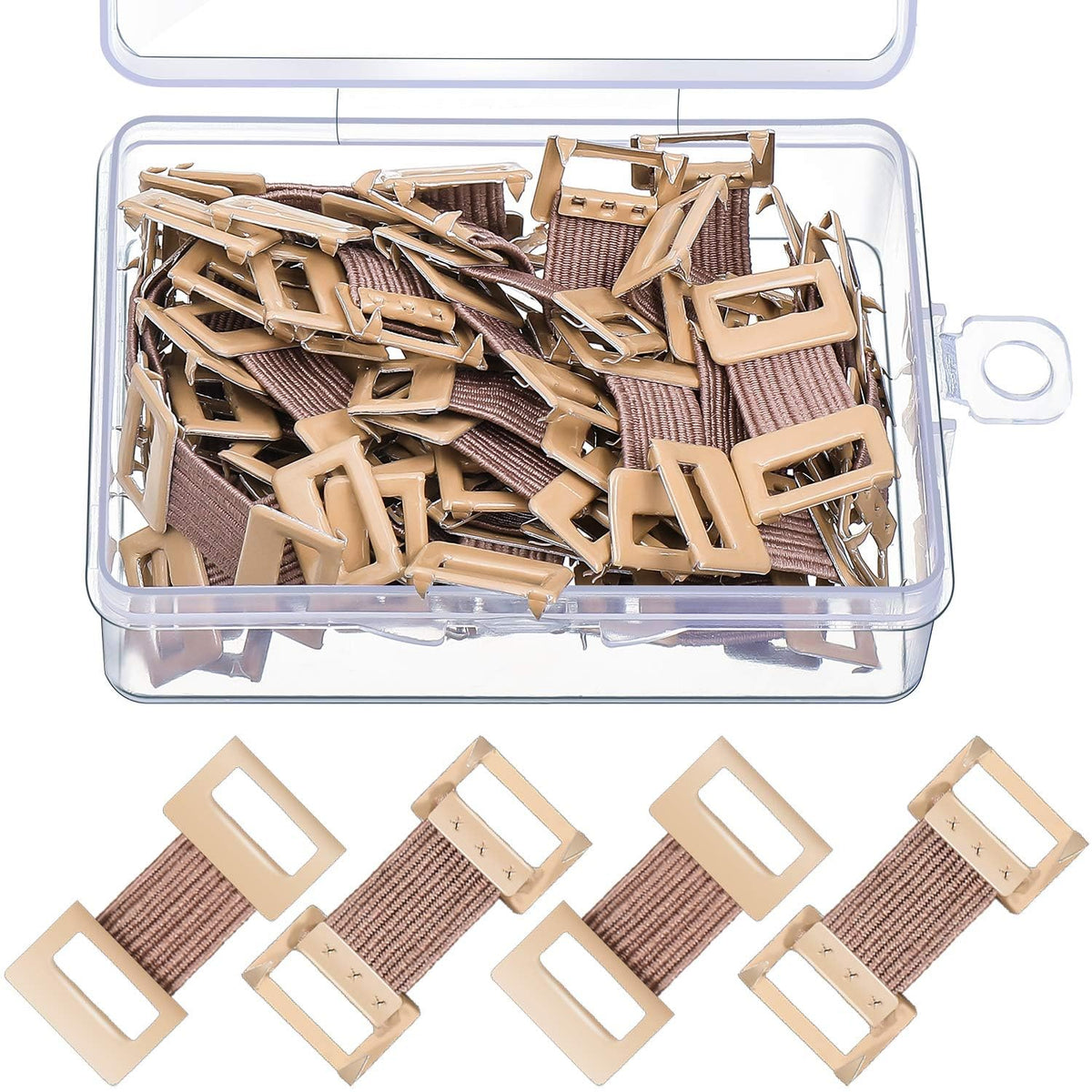 WILLBOND estuche frontal con 50 clips, organización práctica