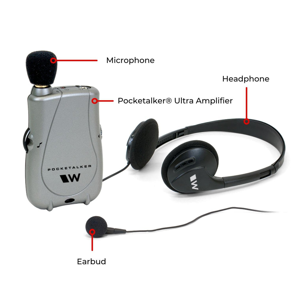 Williams Sound PockeTalker Ultra micrófono desmontable, enfoque de sonido cercano
