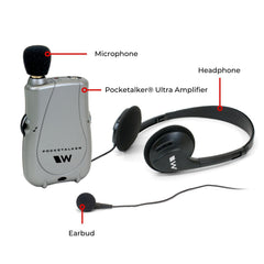 Williams Sound PockeTalker Ultra micrófono desmontable, enfoque de sonido cercano