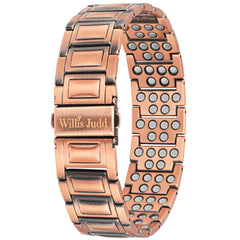 Willis Judd pulsera de cobre vista frontal, elegante y resistente