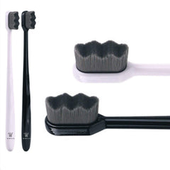 Wimolek pack de dos cepillos frontales mostrando diseño y ventaja de protección
