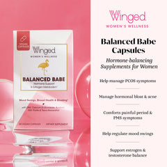 Winged Wellness cápsula detalle mostrando textura vegana y pureza