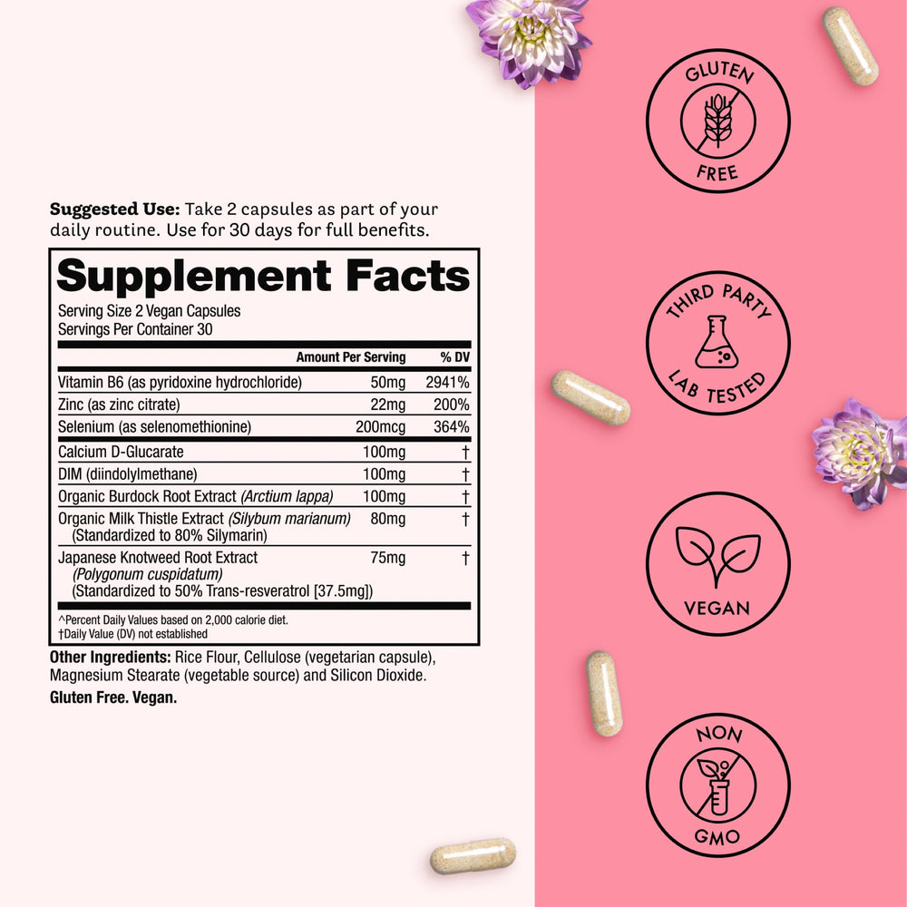 Winged Wellness ingredientes clave para equilibrar hormonas