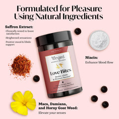 Gominola Winged Wellness en la mano para ver tamaño y porción práctica