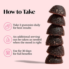 Tarrro abierto con gominolas Winged Wellness mostrando la cantidad y accesibilidad