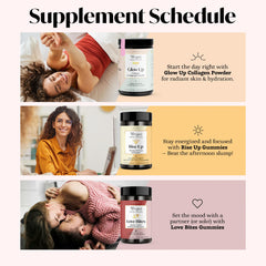 Pareja en ambiente íntimo con gominolas Winged Wellness como apoyo discreto