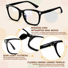 WINTOO gafas en mochila escolar, accesorio práctico para la rutina