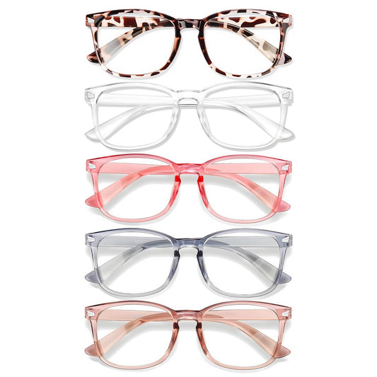 WINTOO vista frontal del pack de cinco gafas mostrando variedad y valor