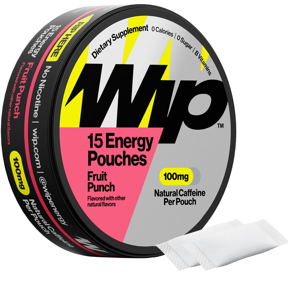 Wip lata frontal Fruit Punch mostrando diseño y beneficio portátil