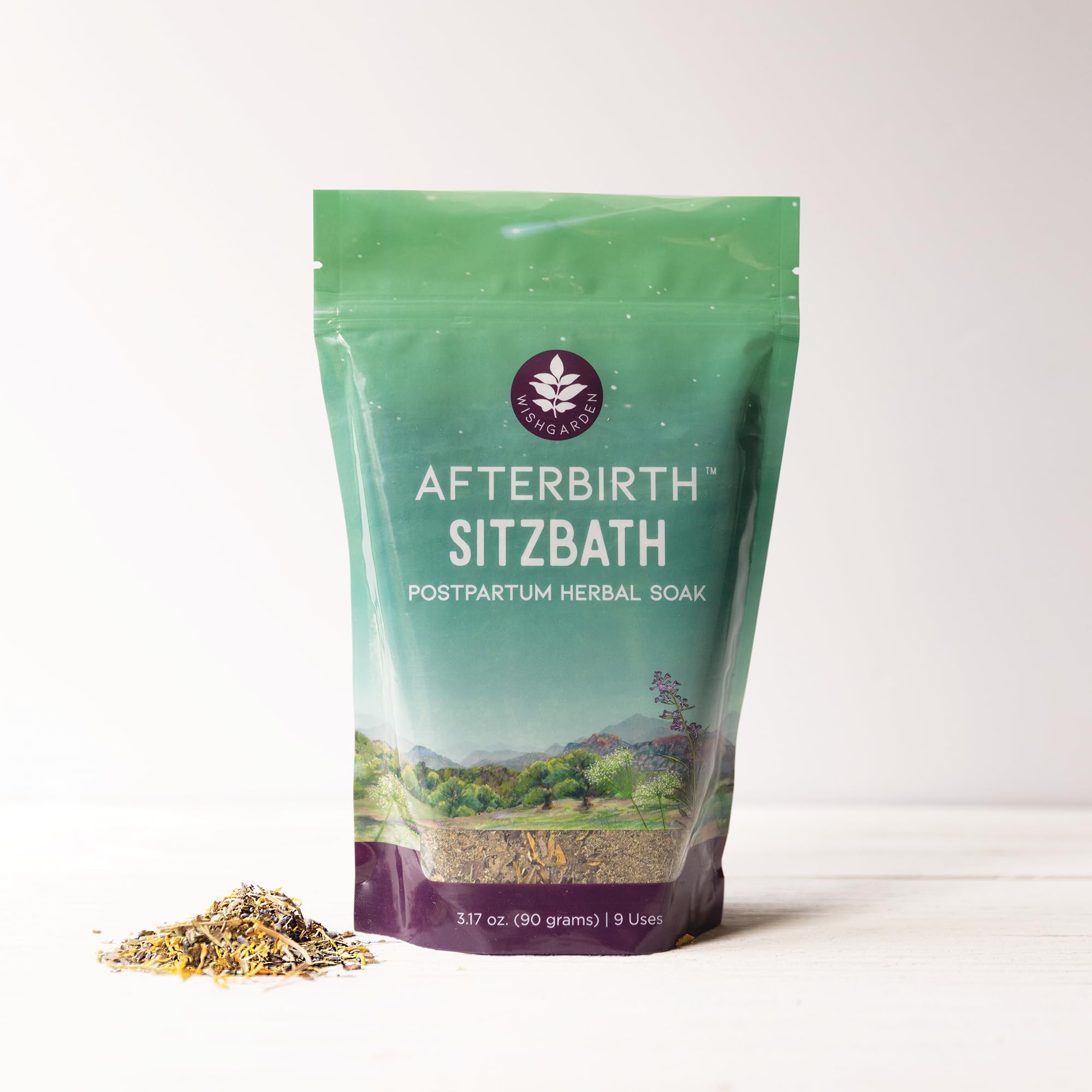WishGarden primer plano de hierbas secas resaltando ingredientes orgánicos