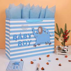 wishinside bolsa en uso con regalo grande dentro, transporte seguro y elegante
