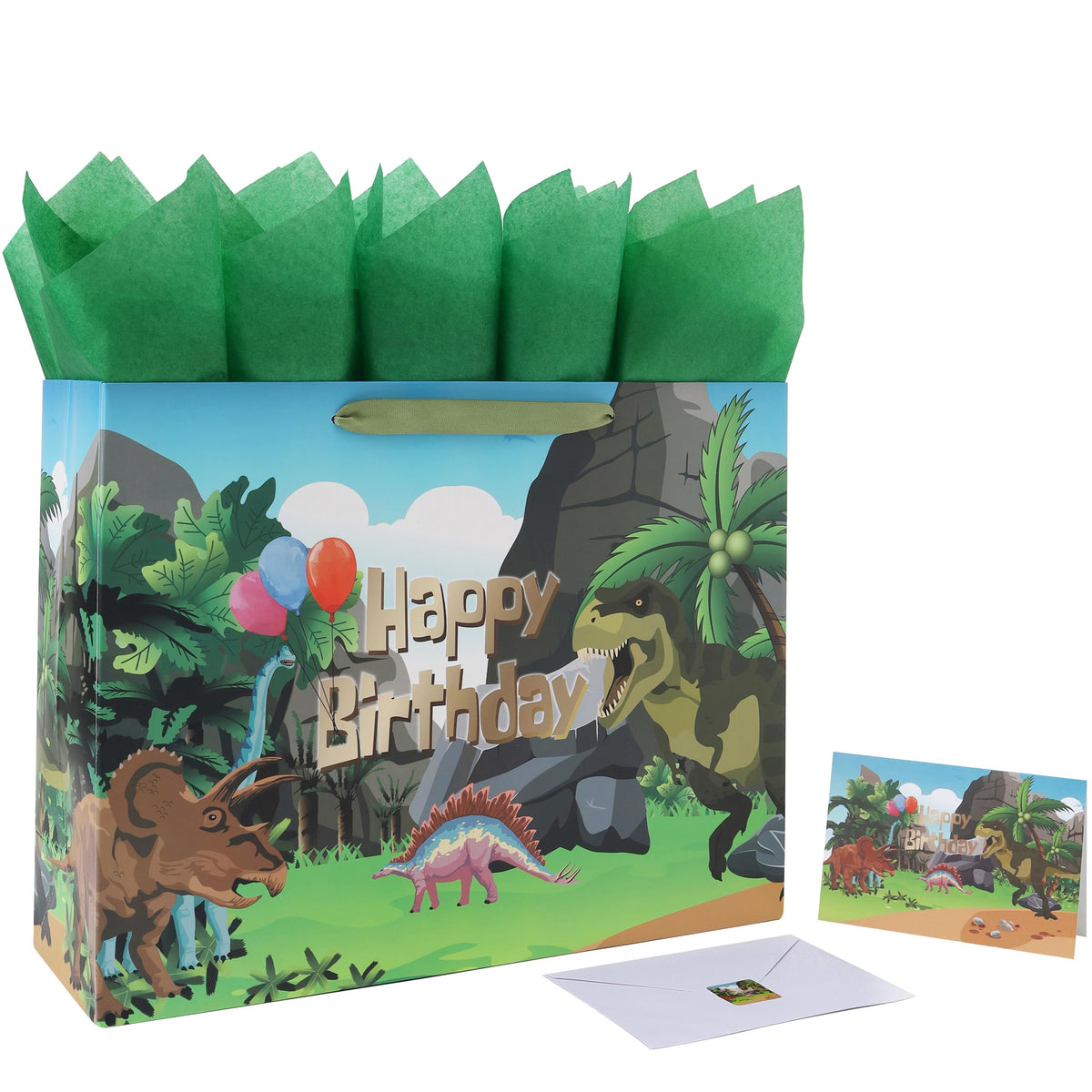 wishinside bolsa frontal con diseño dinosaurios, presentación llamativa