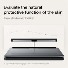 WITHINGS Body Scan junto a objeto para comparar tamaño y escala