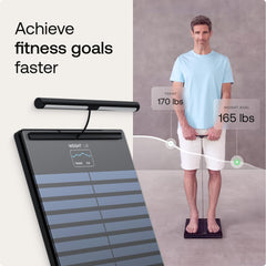 WITHINGS Body Scan detalle de la superficie sensor y acabado antideslizante