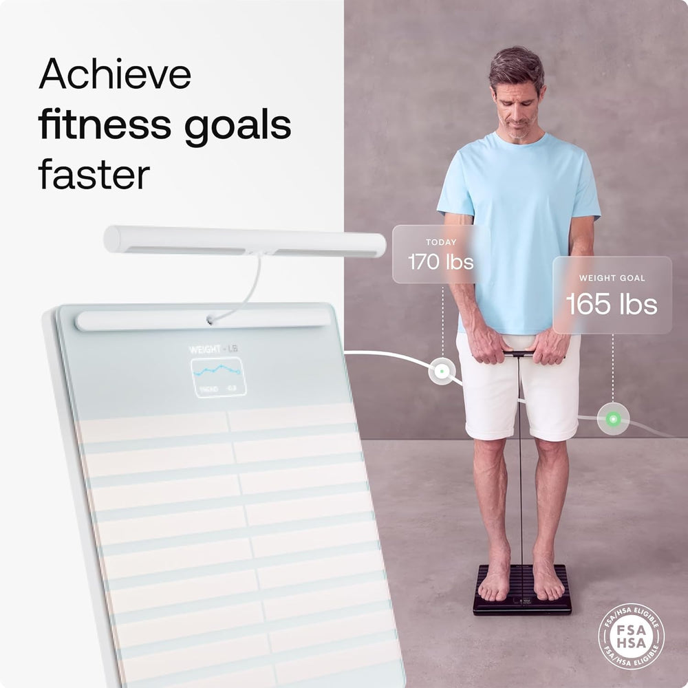 Withings Body Scan electrodos en los pies midiendo ECG y beneficios de precisión