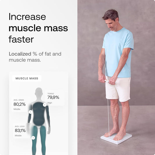 Withings Body Scan pantalla detallada con lecturas claras y navegación fácil
