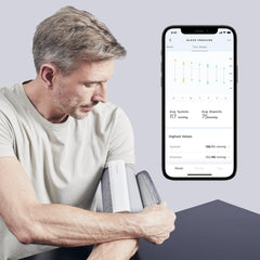Withings BPM Connect pantalla con código de color para interpretación rápida