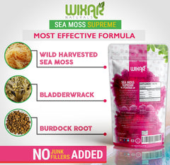 WIXAR NATURALS etiqueta detallada con lista de ingredientes y controles de calidad visibles