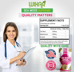 WIXAR NATURALS cucharita con porción de polvo para comparar tamaño de servicio
