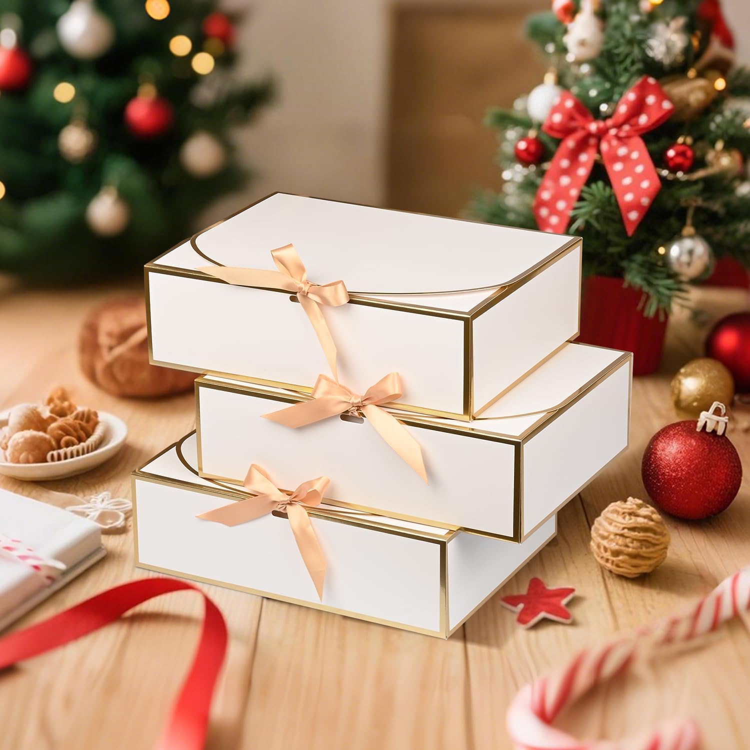 WLUSEAXI detalle del lazo dorado que añade elegancia al regalo