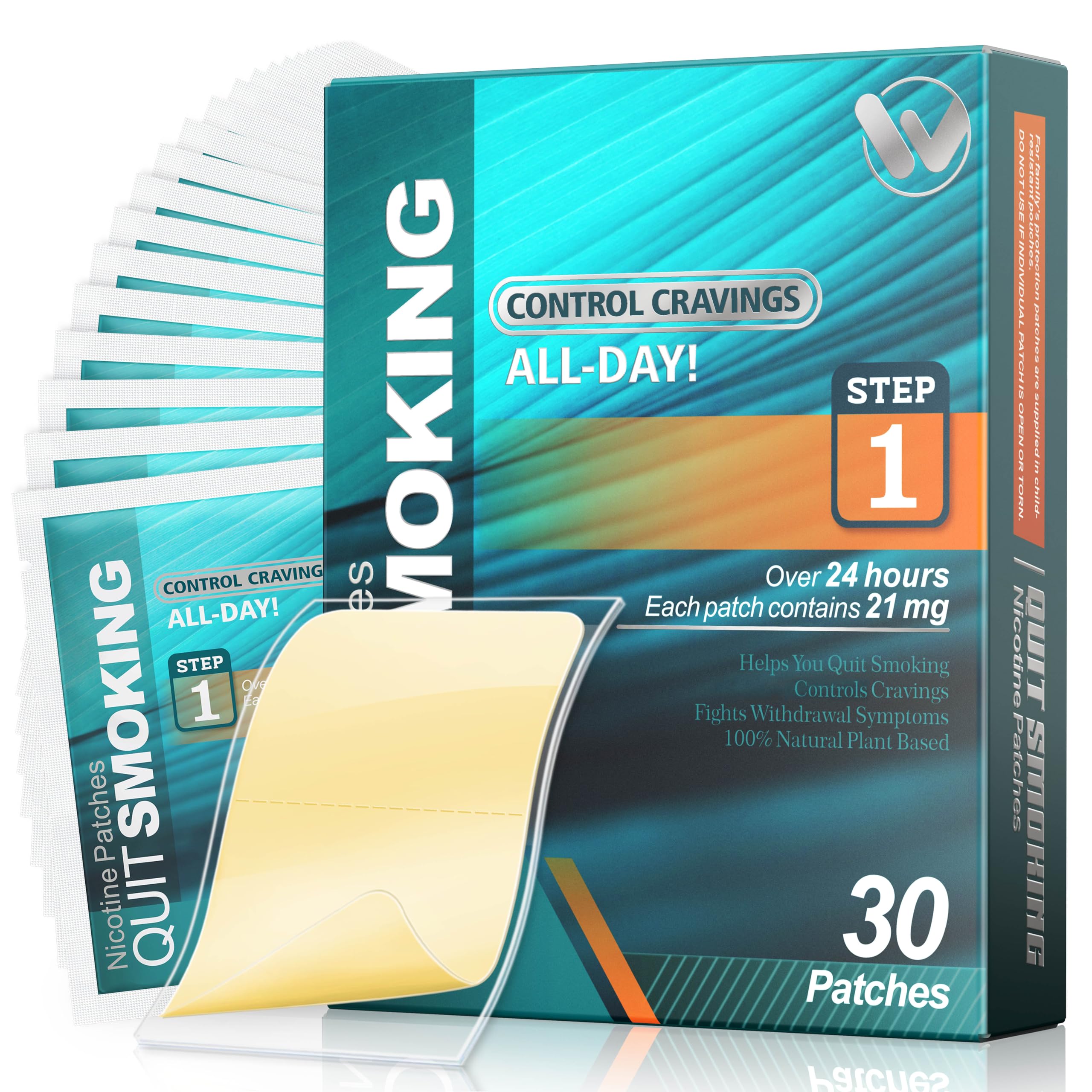 WOFANLI empaque frontal mostrando 30 parches y beneficios claros