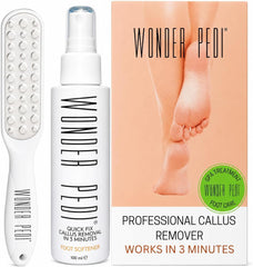 WONDER PEDI frente del empaque mostrando el kit y beneficios visibles