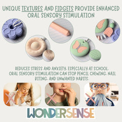 Wonder Sense empaquetado y etiqueta con materiales seguros indicados
