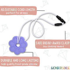 Wonder Sense niño con collar masticable como ayuda de autorregulación