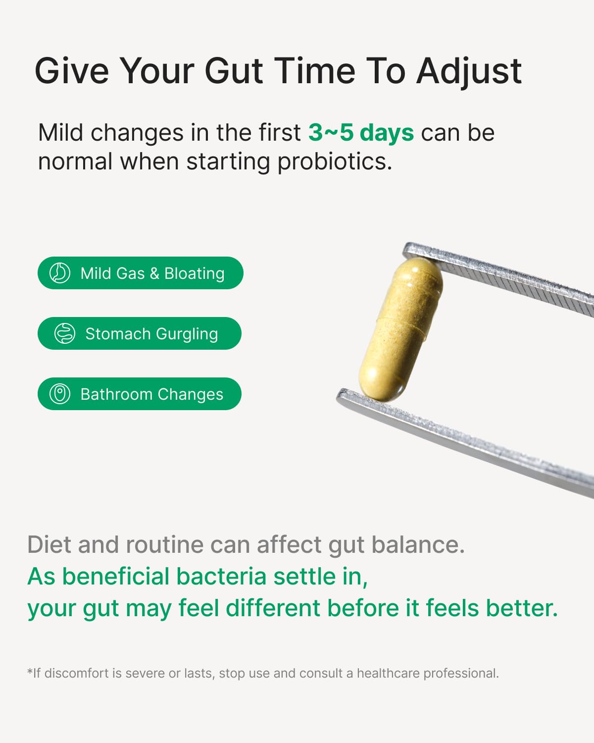 WonderBiotics etiqueta con información nutricional clara y cepas incluidas