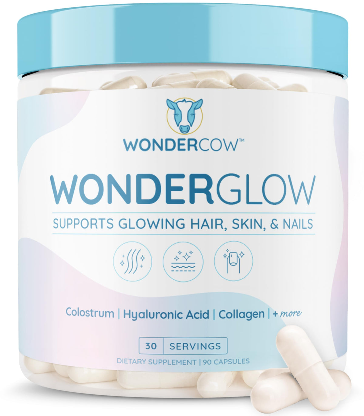 WONDERCOW envase frontal mostrando presentación y beneficios visibles
