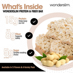 Wonderslim barra en mano lista para consumir con conveniencia