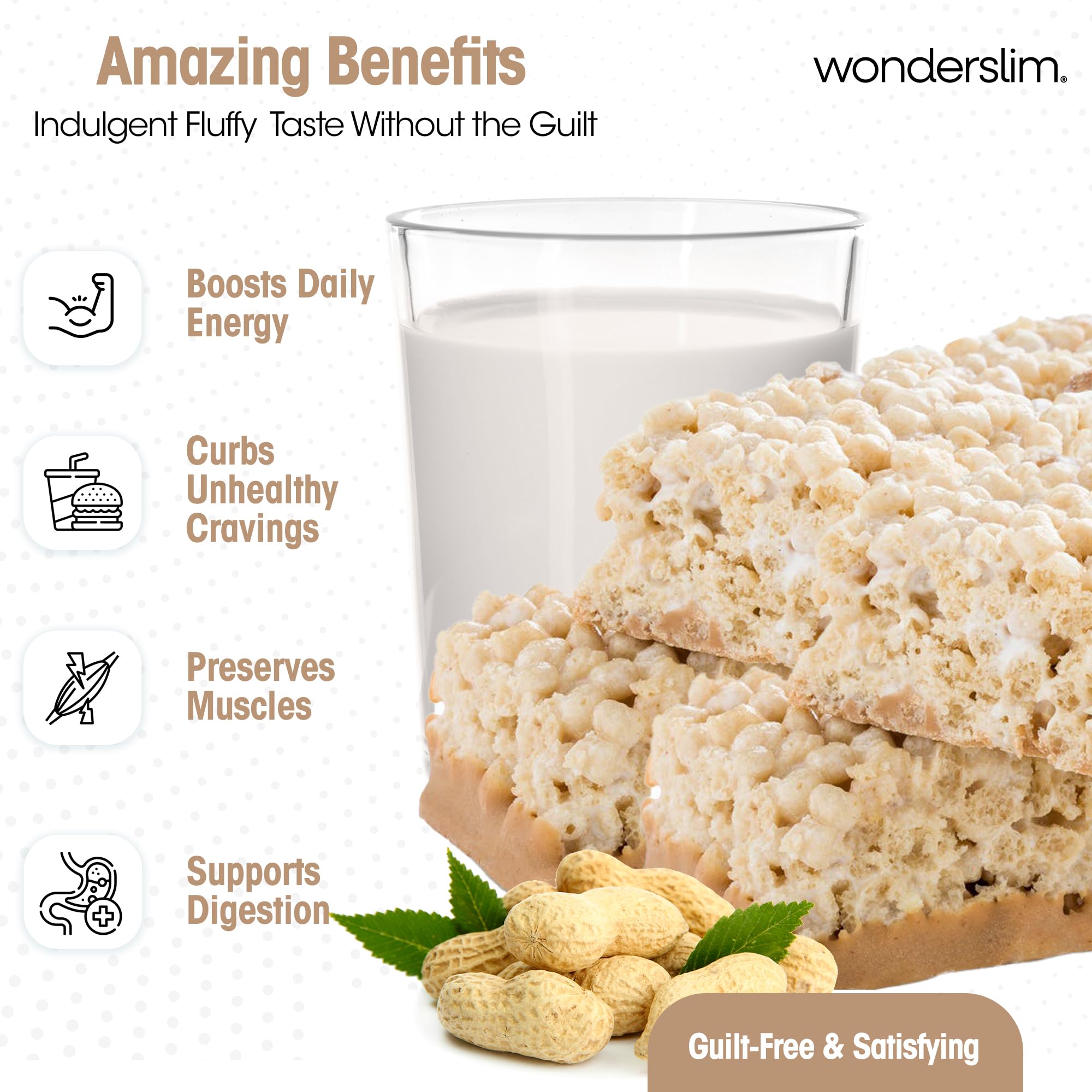 Wonderslim barra cortada revela textura esponjosa y apetecible