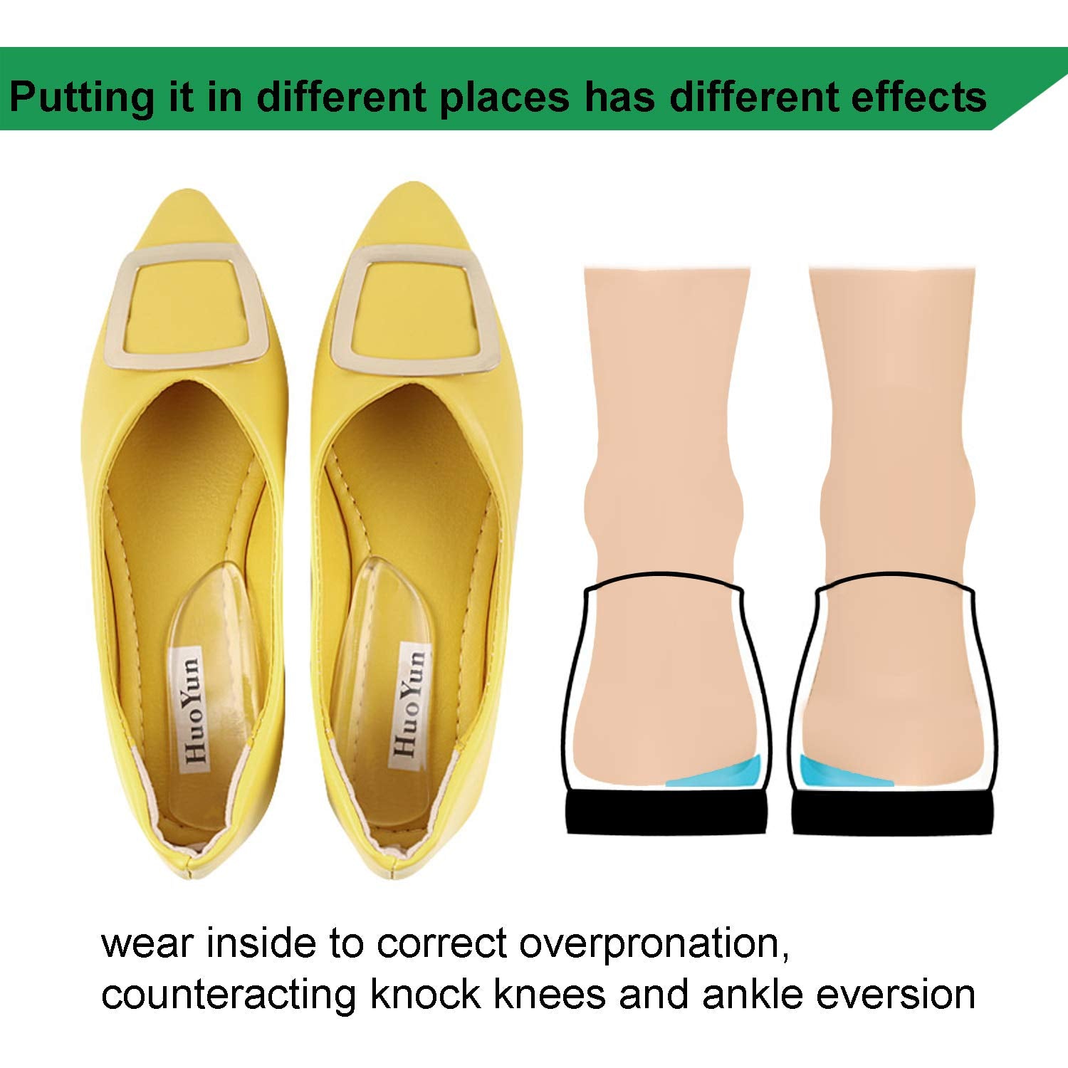 Wonderwin cinco pares desplegados, variedad para varios zapatos