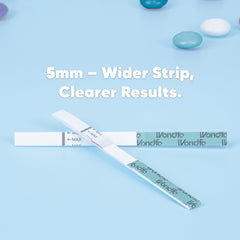 Wondfo carta de colores junto a tira para comparar niveles de LH fácilmente