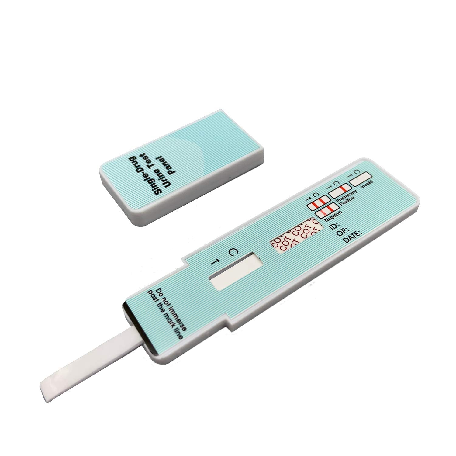 Wondfo empaque frontal mostrando paquete de 10 pruebas, garantía de cribado práctico