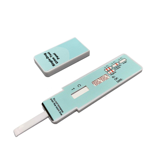 Wondfo empaque frontal mostrando paquete de 10 pruebas, garantía de cribado práctico