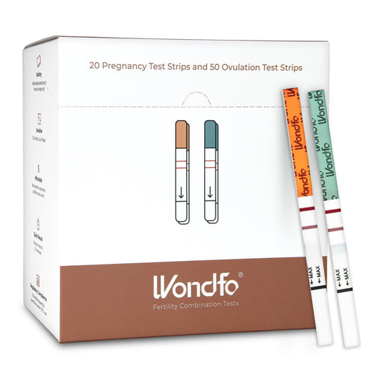 Wondfo empaque frontal del kit con cantidad visible y beneficio portabilidad