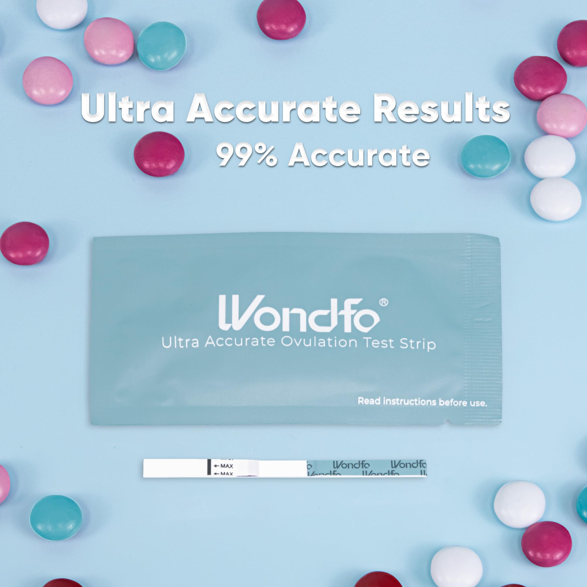 Wondfo 20 tiras desplegadas para ver cantidad y almacenamiento doméstico